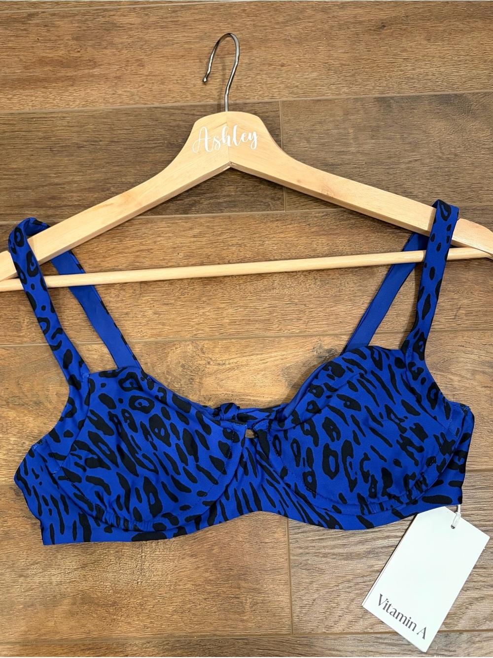 Vitamin A Demi Bikini Top NWT